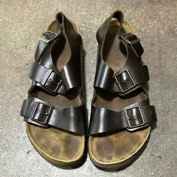 Birkenstock Brown leather Sandals - Picture 1 of 5